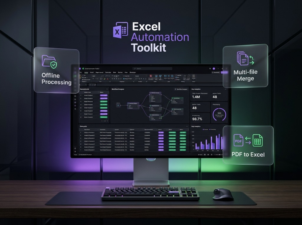 Excel Automation Toolkit v2.5.0 High-Performance Offline Workspace